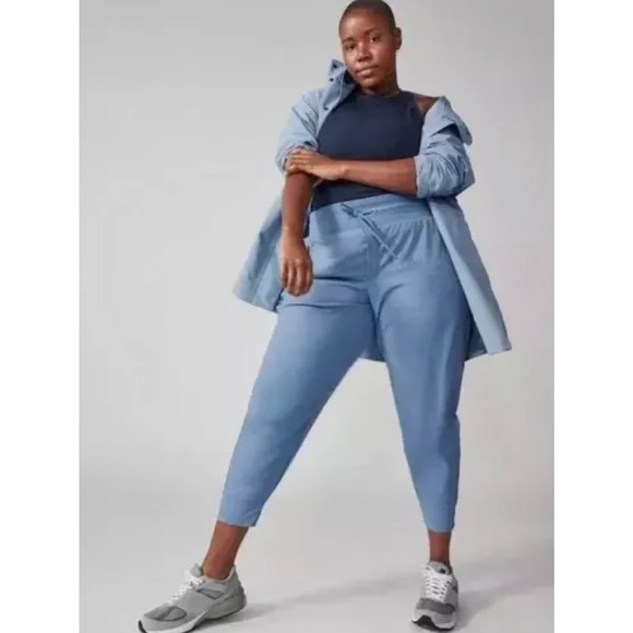 Athleta Trekkie North Jogger Pant Womens Plus Sz 26 Cottage Blue NWT$89 Gorpcore - Picture 3 of 4